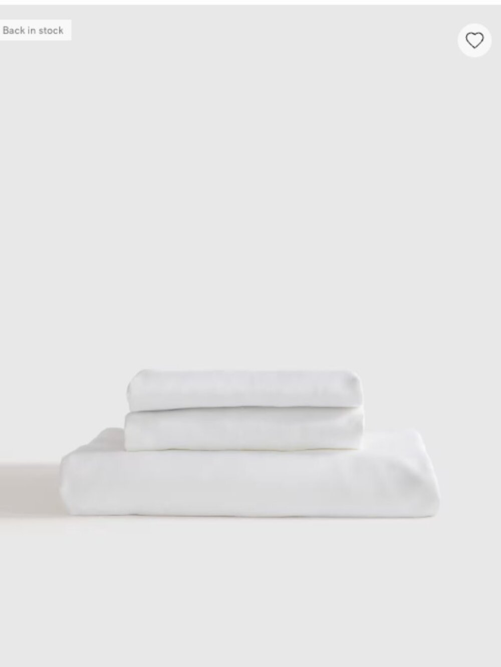 Quince Bamboo Fitted Sheet + Pillowcase – Twin XL – Like New